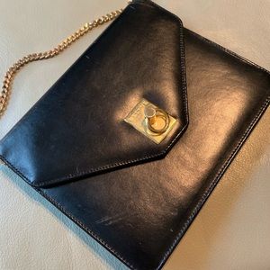 Vintage Celine Black Shoulder Bag